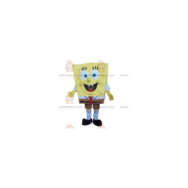 Disfraz de mascota Bob Esponja BIGGYMONKEY™. Disfraz de Bob