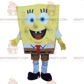 Disfraz de mascota Bob Esponja BIGGYMONKEY™. Disfraz de Bob