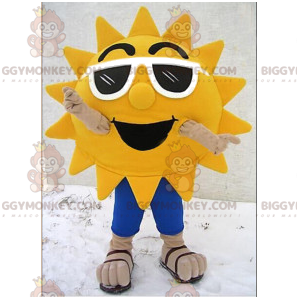Sun BIGGYMONKEY™ Mascot Costume with White Sunglasses -