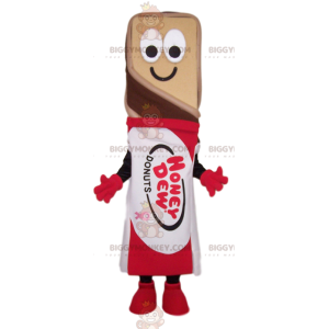 Disfraz de mascota BIGGYMONKEY™ de barra de chocolate. disfraz