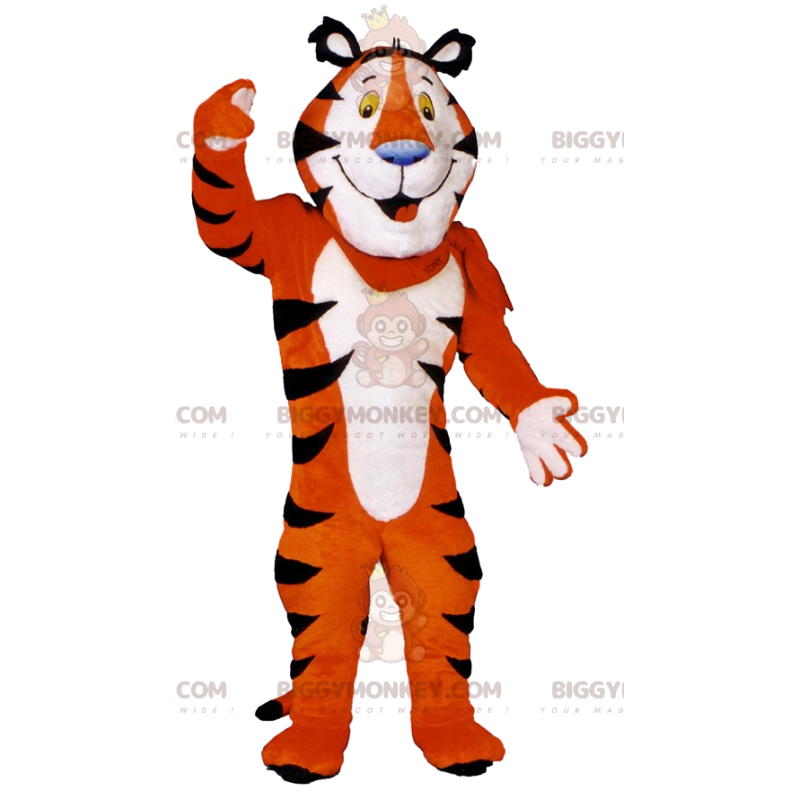 Tony the Tiger BIGGYMONKEY™ maskottiasu, Kellogg's Cereals - Tiikerin maskotit - BIGGYMONKEY_012097 - BiggyMonkey.com