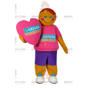 BIGGYMONKEY™ mascot costume of snowman in colorful sportswear -