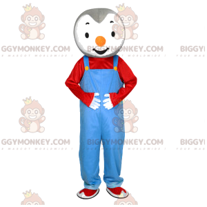 Costume da mascotte da piccolo pinguino BIGGYMONKEY™ con tuta