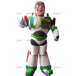 Costume de mascotte BIGGYMONKEY™ de Buzz l'Eclair, le héros de
