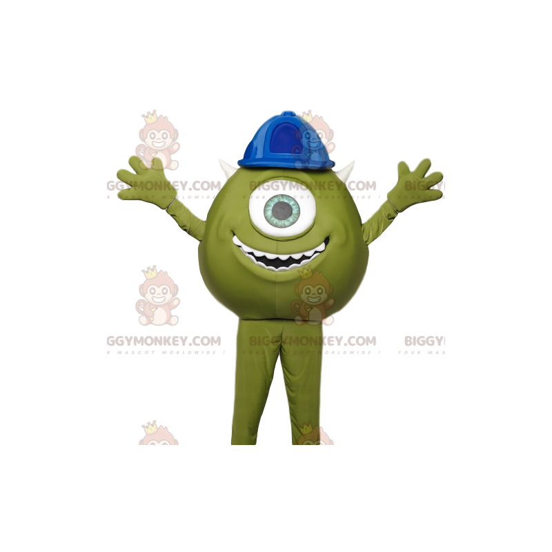 Monsters Inc. BIGGYMONKEY™ Mascottekostuum Bob de Mini Groene Cycloop - Mascottes beroemde mensen - BiggyMonkey.com
