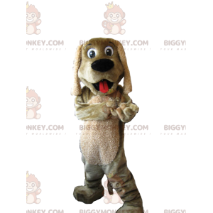 Super Happy Tan Dachshund BIGGYMONKEY™ Mascot Costume.