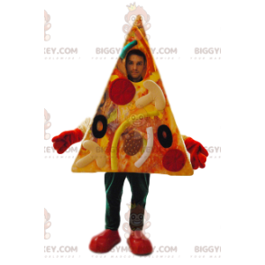 Traje de mascote BIGGYMONKEY™ para Pizza Gourmet de Pepperoni e