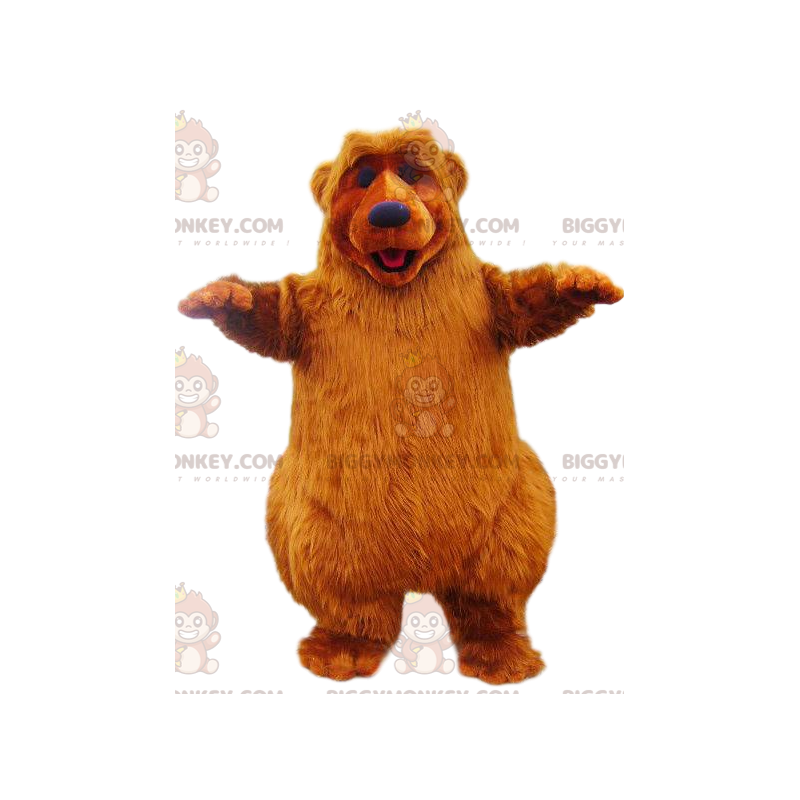 Costume de mascotte BIGGYMONKEY™ d'ours rouge avec une belle Costume de mascotte BIGGYMONKEY™ d'ours rouge avec une belle