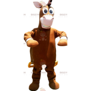 BIGGYMONKEY™ Brown Donkey Mascot Costume With Nice Mane -