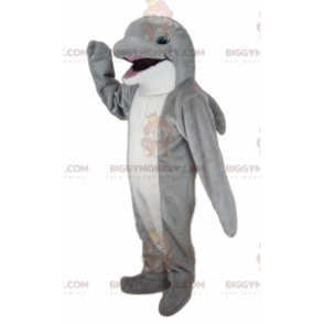 Giant Gray and White Dolphin BIGGYMONKEY™ Mascot Costume -