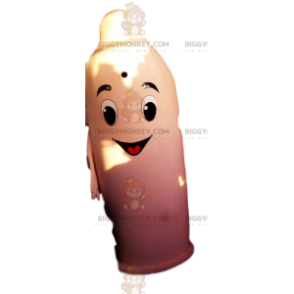Very Smiling Condom BIGGYMONKEY™ Mascot Costume. condom costume