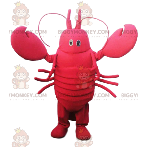 Lobster BIGGYMONKEY™ mascot costume with cute claws. lobster