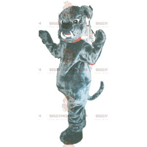 BIGGYMONKEY™ Costume da mascotte Bulldog grigio con enormi