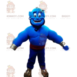 Disfraz de mascota Blue Genie BIGGYMONKEY™ de Aladdin. Disfraz