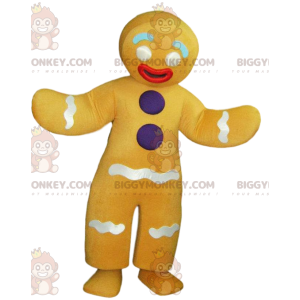 Traje de mascote de homem de gengibre BIGGYMONKEY™ muito fofo –