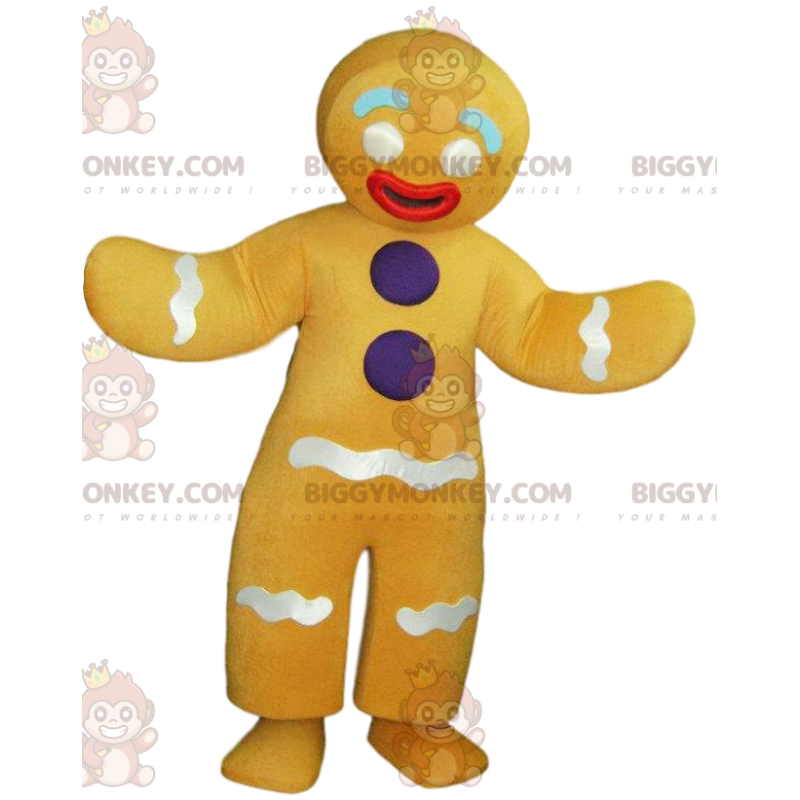 Too Cute Gingerbread Man BIGGYMONKEY™ Mascot Costume –