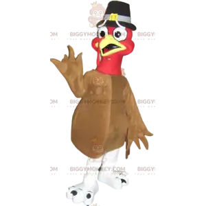 Costume de mascotte BIGGYMONKEY™ de dindon beige avec un