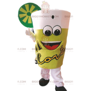 Super Smiling Lemonade Glass BIGGYMONKEY™ Mascot Costume -