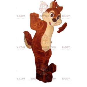 BIGGYMONKEY™ Maskottchenkostüm von Tic, dem Eichhörnchen in Tic