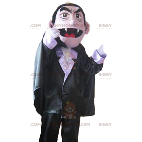 Costume de mascotte BIGGYMONKEY™ de vampire en costume. Costume