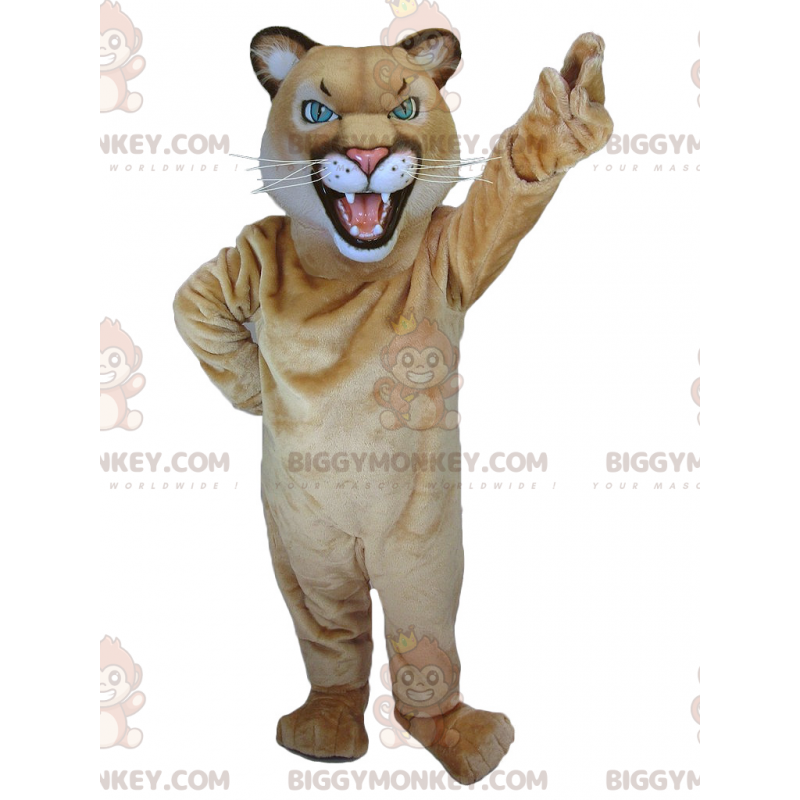 Costume da mascotte Leonessa Tigre Tigre Marrone BIGGYMONKEY™ - Costume da mascotte Leonessa Tigre Tigre Marrone BIGGYMONKEY™ -