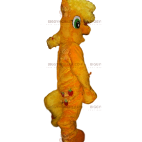 BIGGYMONKEY™ Maskottchenkostüm aus gelbem Pony mit verrückter