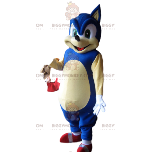 Kostium maskotki BIGGYMONKEY™ Sonic, słynnego niebieskiego jeża