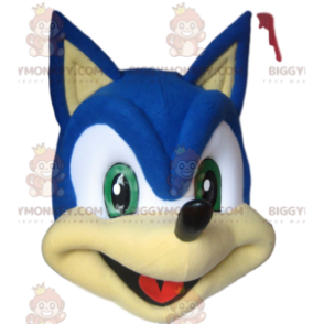 BIGGYMONKEY™ mascottekostuum van Sonic, Sega's beroemde blauwe egel - Mascottes beroemde mensen - BiggyMonkey.com