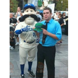 Baseball Player Big Mustache BIGGYMONKEY™ Mascot Costume –