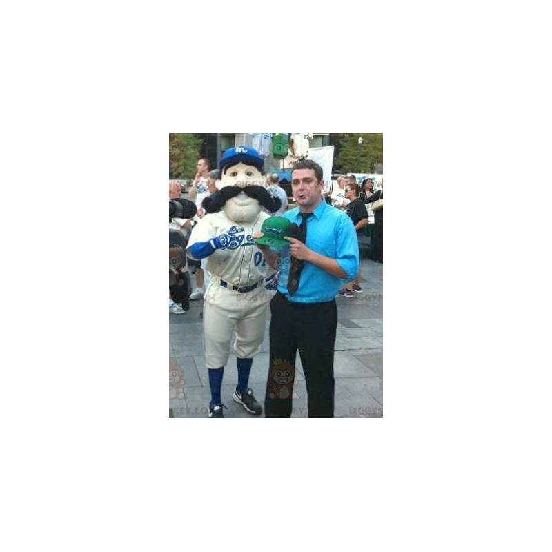 Costume mascotte BIGGYMONKEY™ da giocatore di baseball con Costume mascotte BIGGYMONKEY™ da giocatore di baseball con