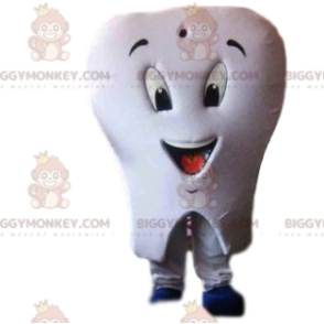 Hvid tand BIGGYMONKEY™ maskotkostume med tandbørste - Masker af genstande - BIGGYMONKEY_012168 - BiggyMonkey.com