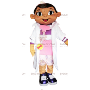 BIGGYMONKEY™ Maskotdräkt för liten flicka sjuksköterska -