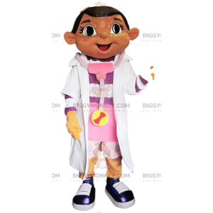 BIGGYMONKEY™ Maskotdräkt för liten flicka sjuksköterska -