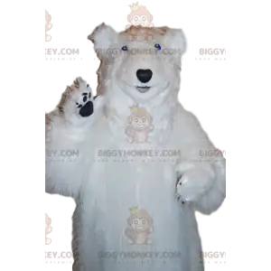 BIGGYMONKEY™ majestätisk isbjörnmaskotdräkt. Vitbjörnsdräkt -