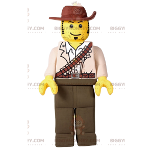 Costume da mascotte Playmobil BIGGYMONKEY™ in costume da cowboy