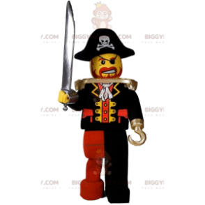 Στολή μασκότ BIGGYMONKEY™ πειρατή playmobil με ωραίο καπέλο -