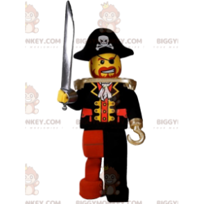 Στολή μασκότ BIGGYMONKEY™ πειρατή playmobil με ωραίο καπέλο -