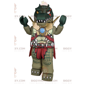 Superhård dinosaurie BIGGYMONKEY™ maskotdräkt. dinosaurie