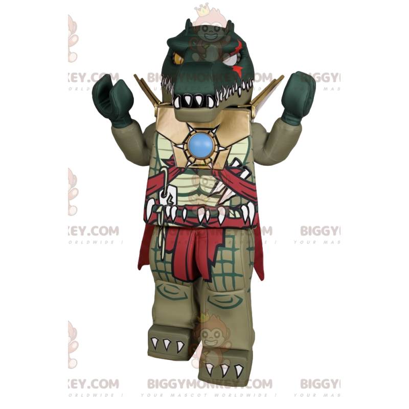 Superkiihkeä dinosaurus BIGGYMONKEY™ maskottiasu. dinosaurus Superkiihkeä dinosaurus BIGGYMONKEY™ maskottiasu. dinosaurus