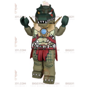 Super heftig dinosaur BIGGYMONKEY™ maskotkostume. dinosaur