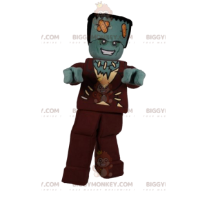 Disfraz de mascota Frankenstein playmobil BIGGYMONKEY™. Disfraz