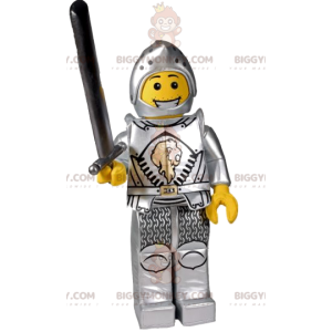 BIGGYMONKEY™ playmobil knight mascot costume. knight costume -