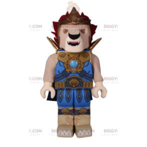 BIGGYMONKEY™ playmobil -leijonan maskottiasu soturinsinisessä asussa - Leijonan maskotit - BIGGYMONKEY_012185 - BiggyMonkey.com