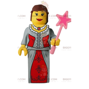 Costume de mascotte BIGGYMONKEY™ playmobil de princesse.