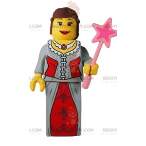 Prinzessin BIGGYMONKEY™ Playmobil-Maskottchenkostüm. Prinzessin