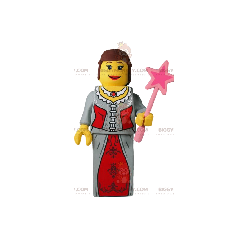 Costume de mascotte BIGGYMONKEY™ playmobil de princesse.