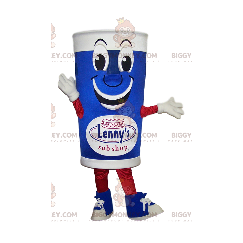 Disfraz de mascota BIGGYMONKEY™ de cristal azul y blanco Disfraz de mascota BIGGYMONKEY™ de cristal azul y blanco