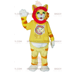 Disfraz de mascota Super Cute Yellow Cat BIGGYMONKEY™ - Mascotas gato - BIGGYMONKEY_012197 - BiggyMonkey.com