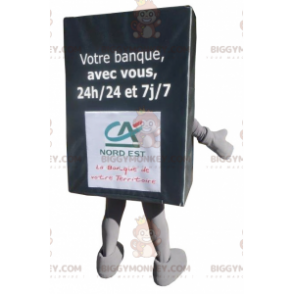 Fröhliches gelbes Billboard BIGGYMONKEY™ Maskottchen-Kostüm - Maskottchen von Objekten - BIGGYMONKEY_0144 - BiggyMonkey.com