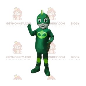 Green Alien Little Hero BIGGYMONKEY™ maskotkostyme - Superhelten maskot - BIGGYMONKEY_012225 - BiggyMonkey.com